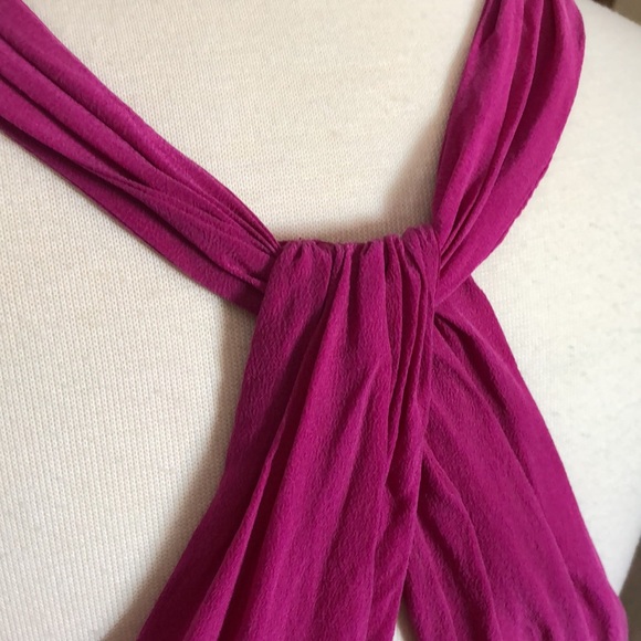 Cynthia Rowley magenta 100% silk dress - Picture 4 of 5